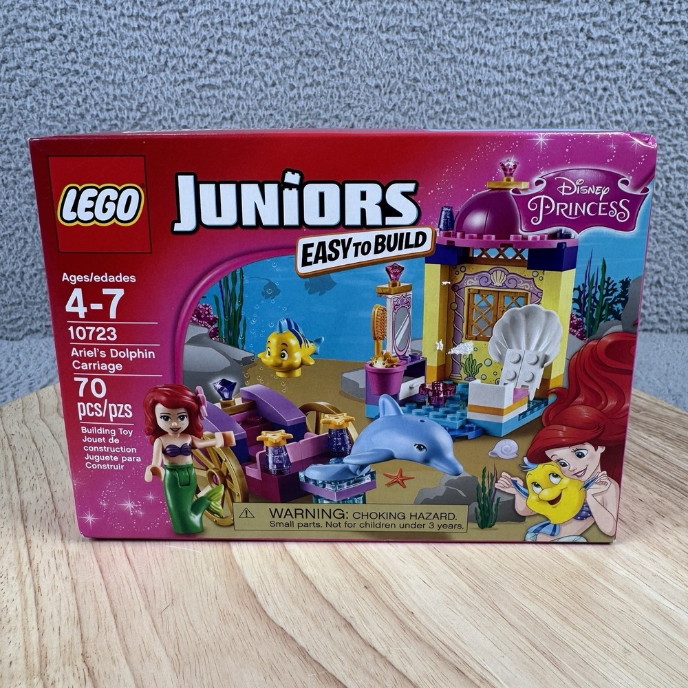 2016 Lego Juniors 10723 Ariel's Dolphin Carriage NEW IN BOX Disney Princess